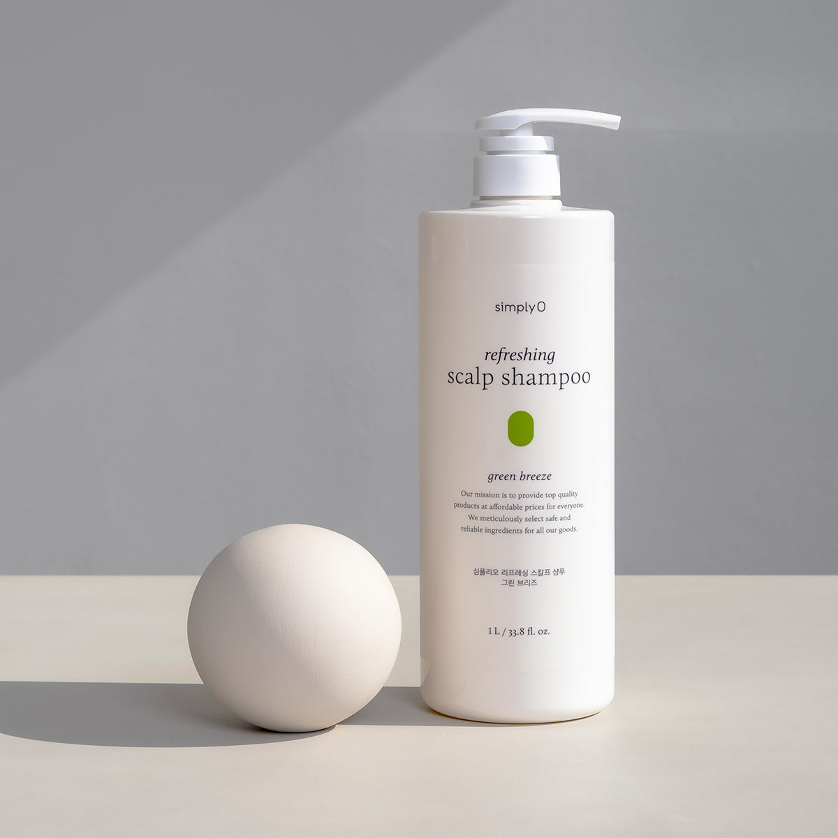 Refreshing scalp shampoo 500g (green breeze) - Bvoy Beauty