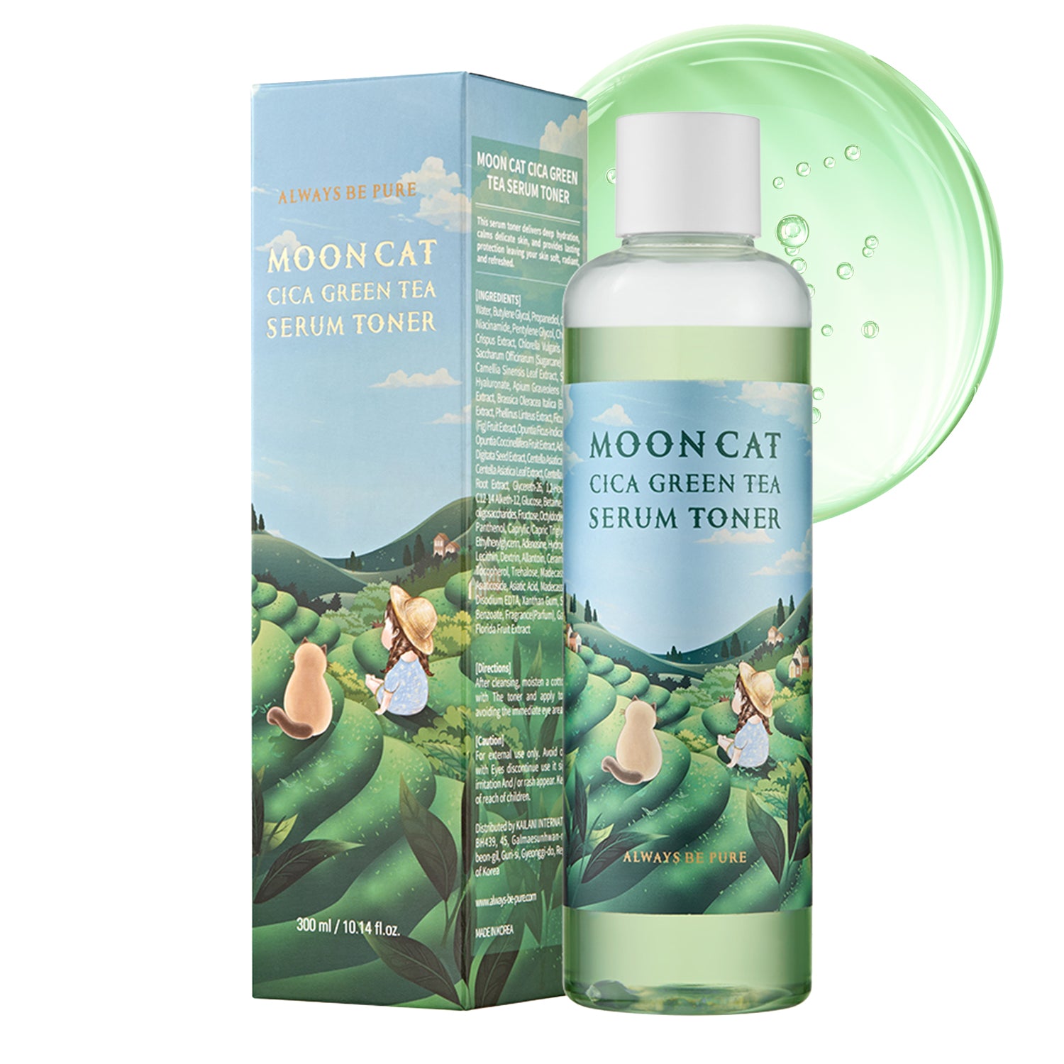 Moon Cat CICA Green Tea Serum Toner
