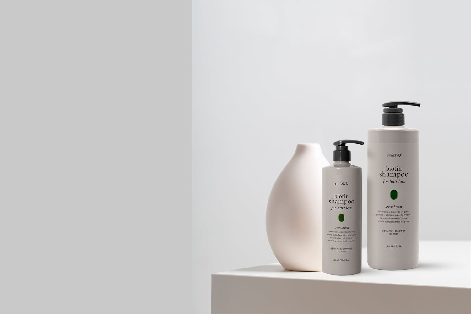 Biotin shampoo for hair loss 500g  (green breeze) - Bvoy Beauty